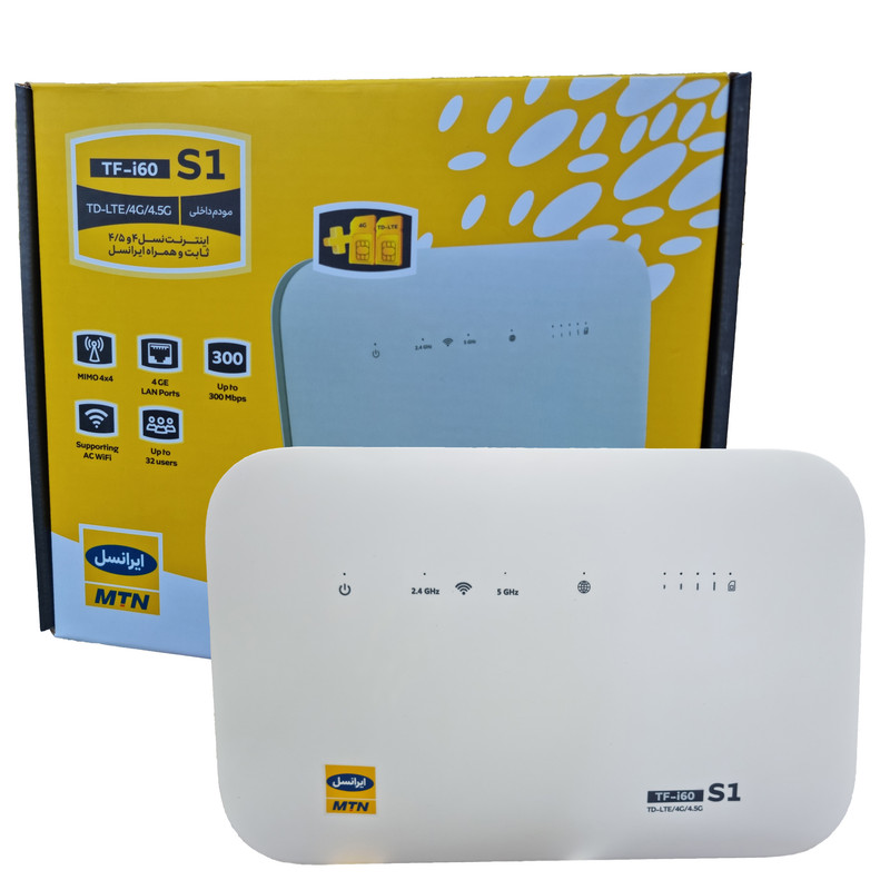 مودم 4G/TD-LTE ایرانسل مدل TF-i60 S1